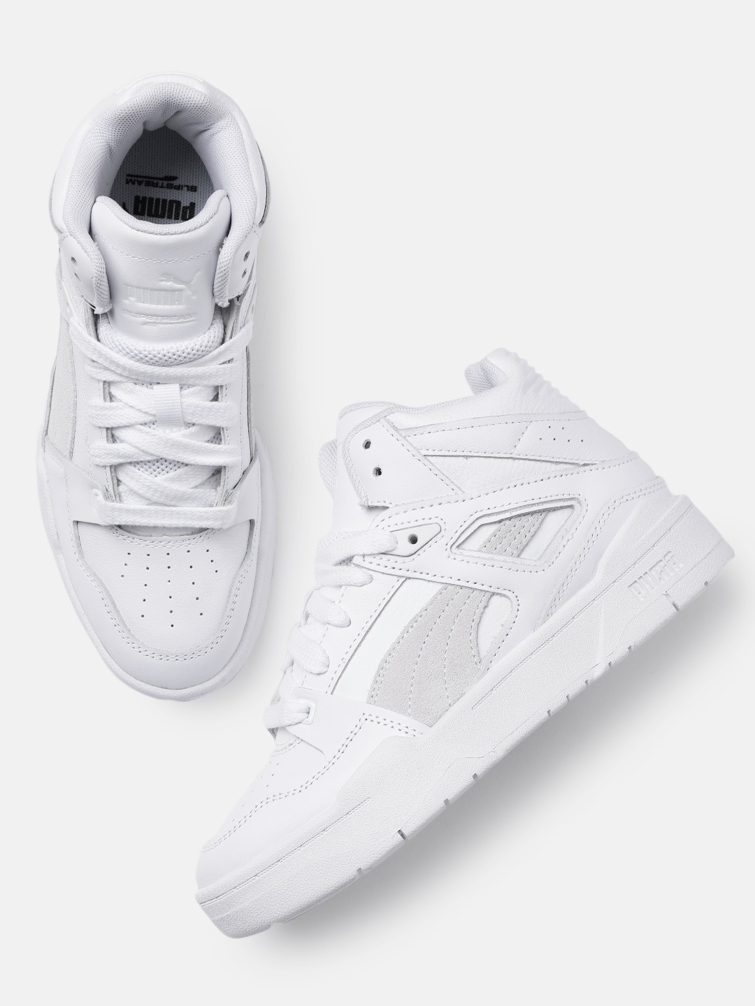 

Puma Unisex Slipstream Hi Leather Perforations Sneakers, White