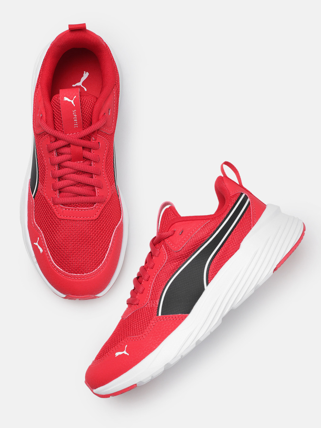 

Puma Unisex Solid Supertec Zero Regular Sneakers, Red