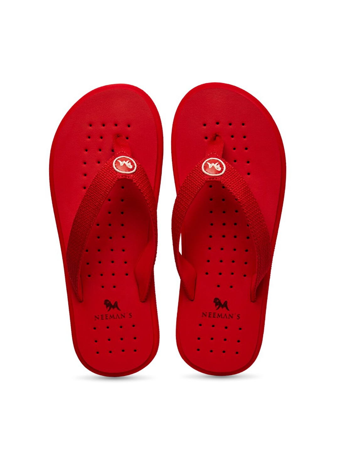 

NEEMANS Rubber Thong Flip-Flops, Red