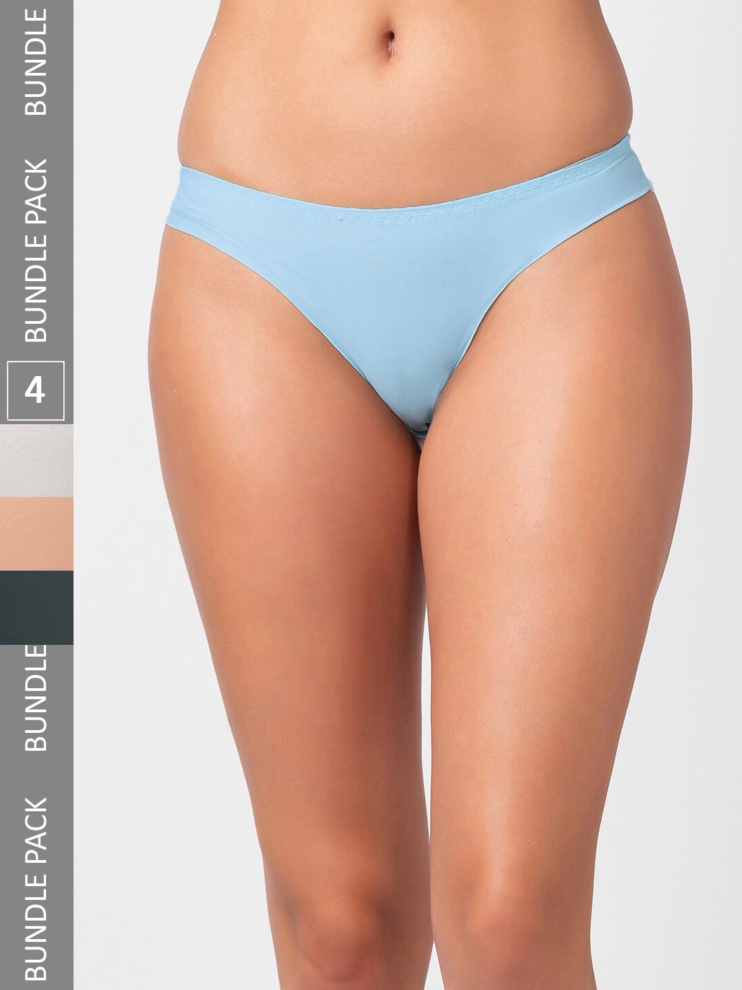 

FashionRack Women Pack Of 4 Assorted Thong Briefs