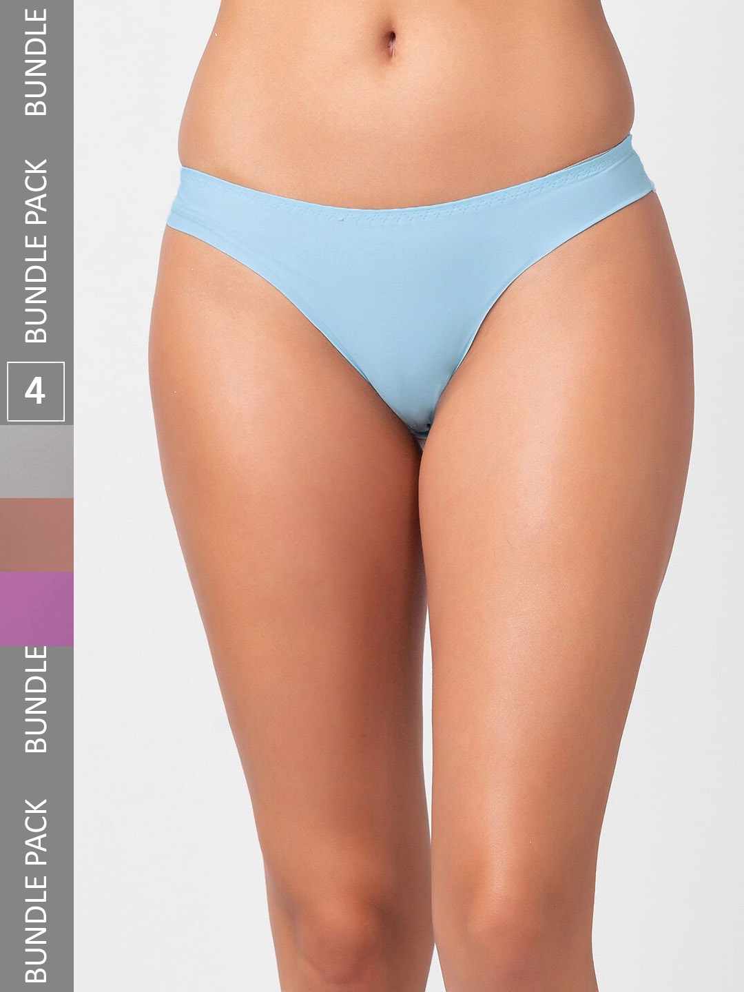 

FashionRack Women Pack Of 4 Assorted Thong Briefs