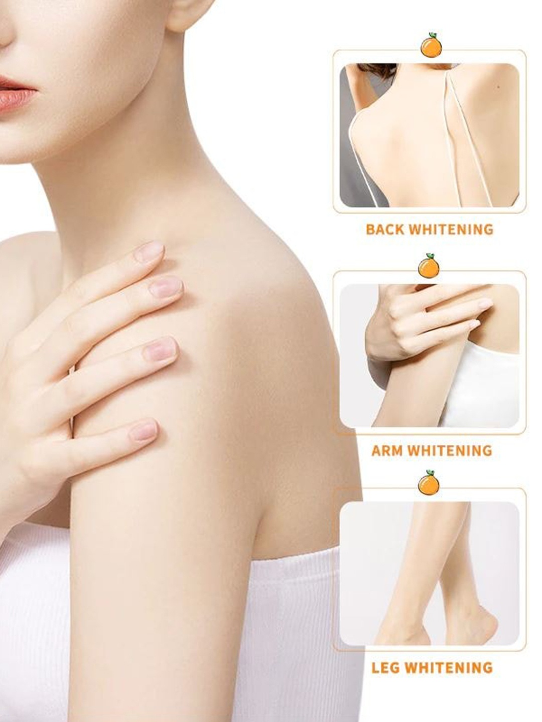 

KURAIY Set Of 2 Non-Sticky Vitamin C Whitening Body Lotion - 100ml Each, White