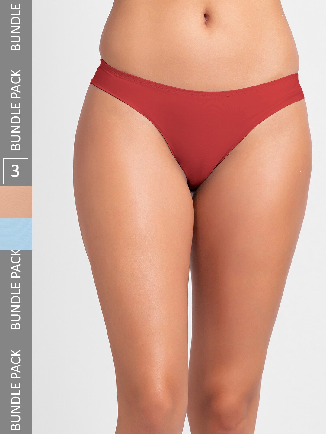 

FashionRack Women Pack Of 3 Assorted Thong Briefs