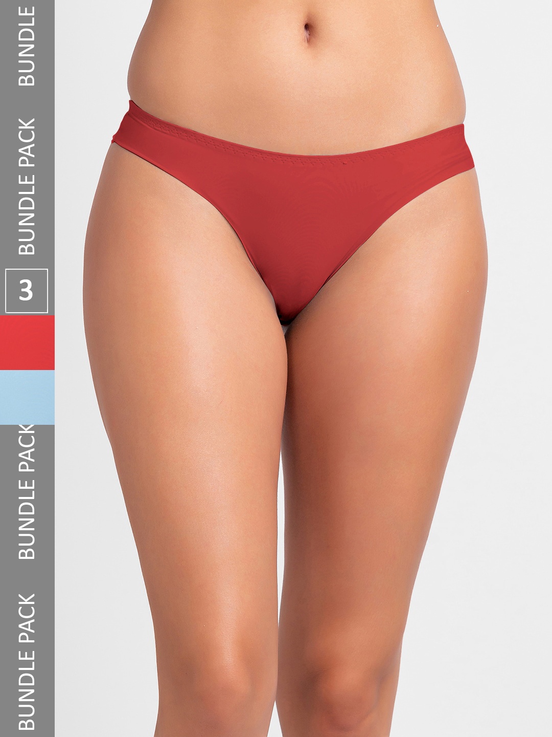 

FashionRack Women Pack Of 3 Assorted Thong Briefs