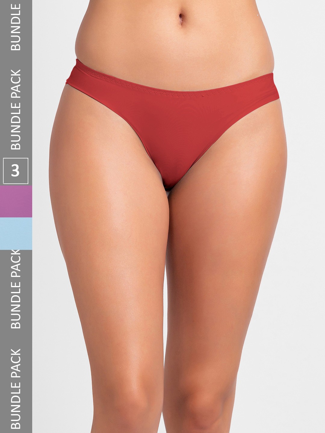 

FashionRack Women Pack Of 3 Assorted Thong Briefs