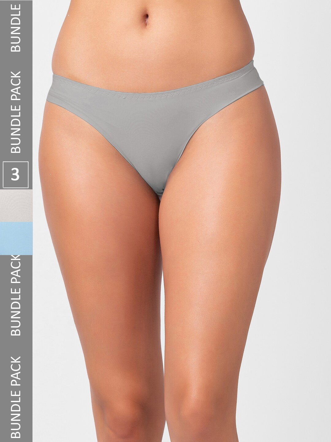 

FashionRack Women Pack Of 3 Assorted Thong Briefs