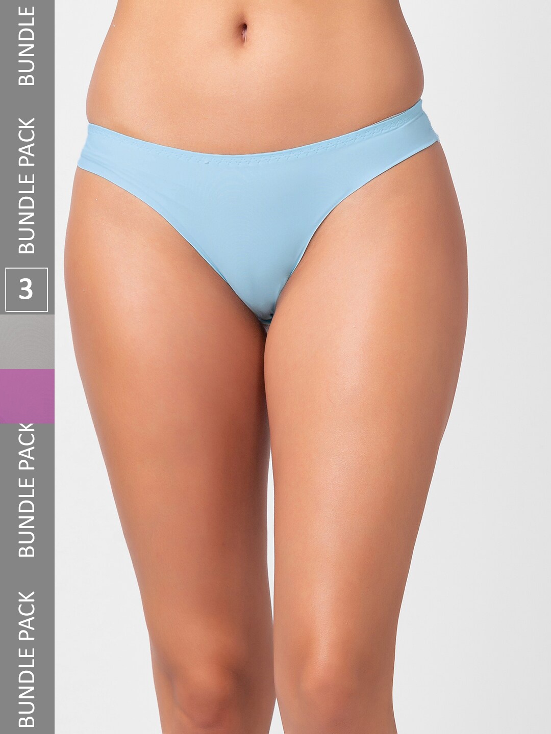 

FashionRack Women Pack Of 3 Assorted Thong Briefs