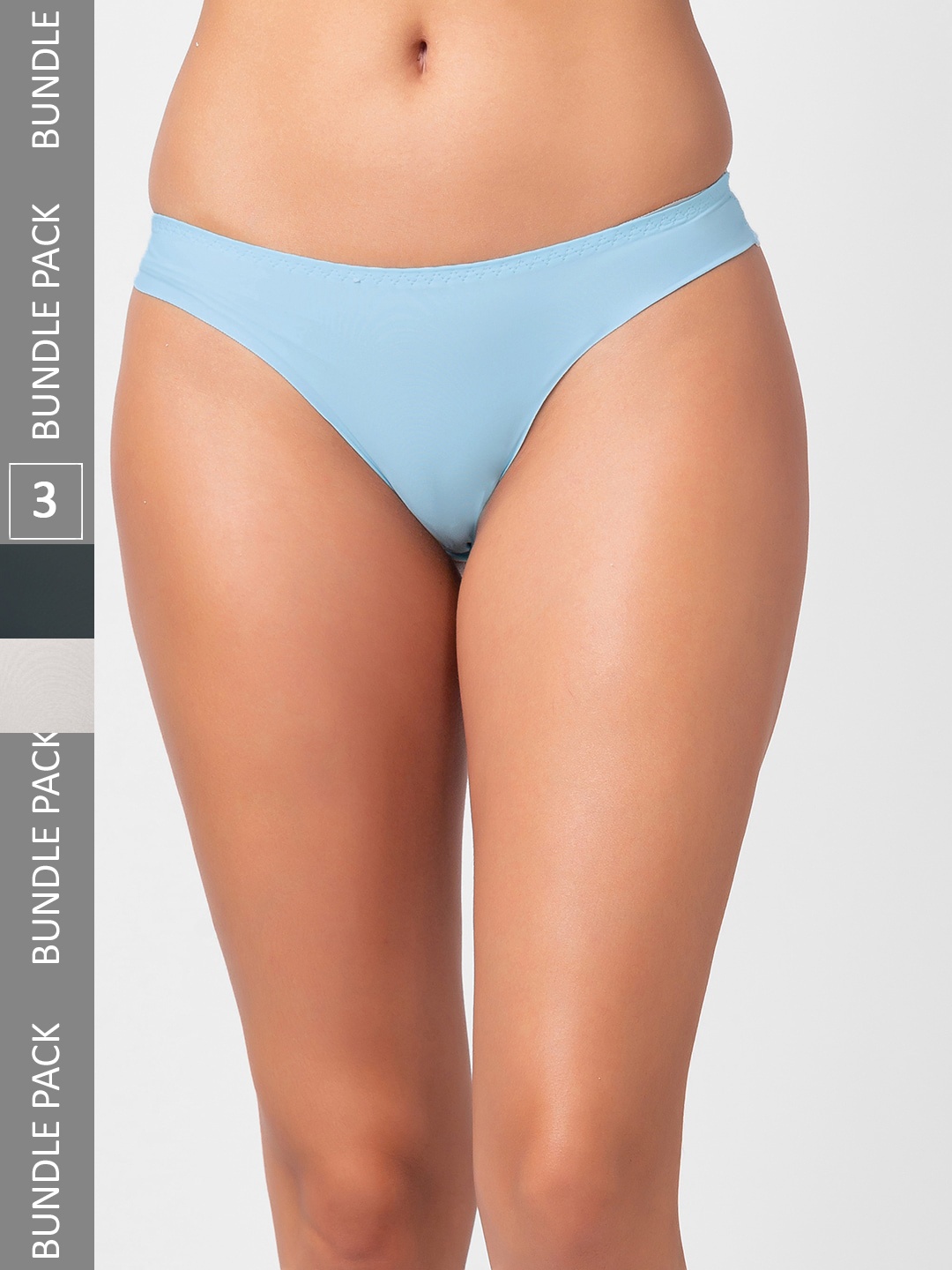 

FashionRack Women Pack Of 3 Assorted Thong Briefs