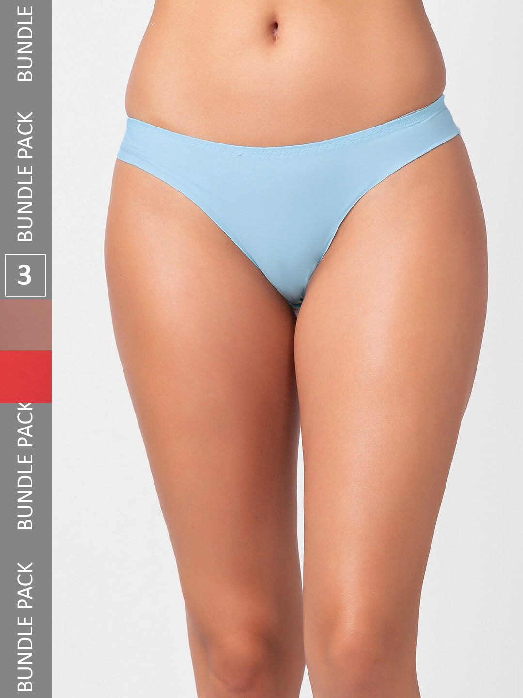 

FashionRack Women Pack Of 3 Assorted Thong Briefs