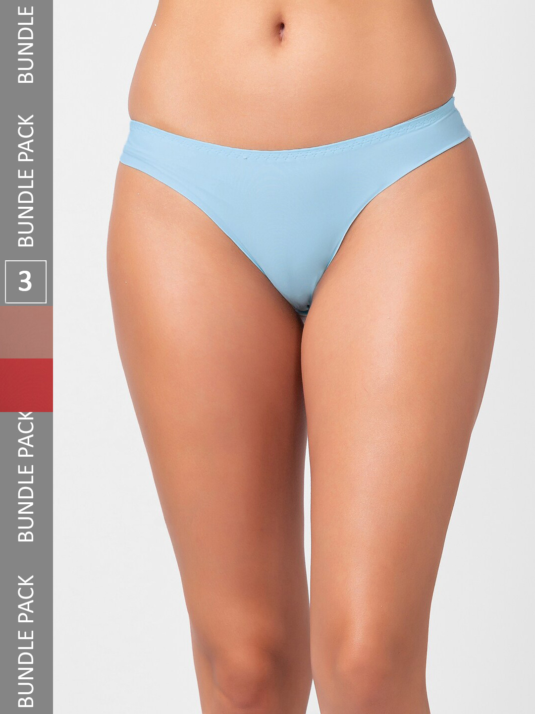 

FashionRack Women Pack Of 3 Assorted Thong Briefs