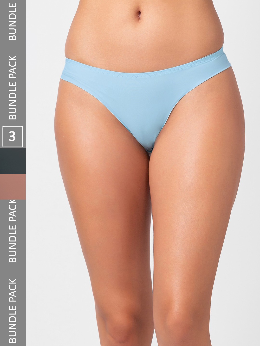 

FashionRack Women Pack Of 3 Assorted Thong Briefs