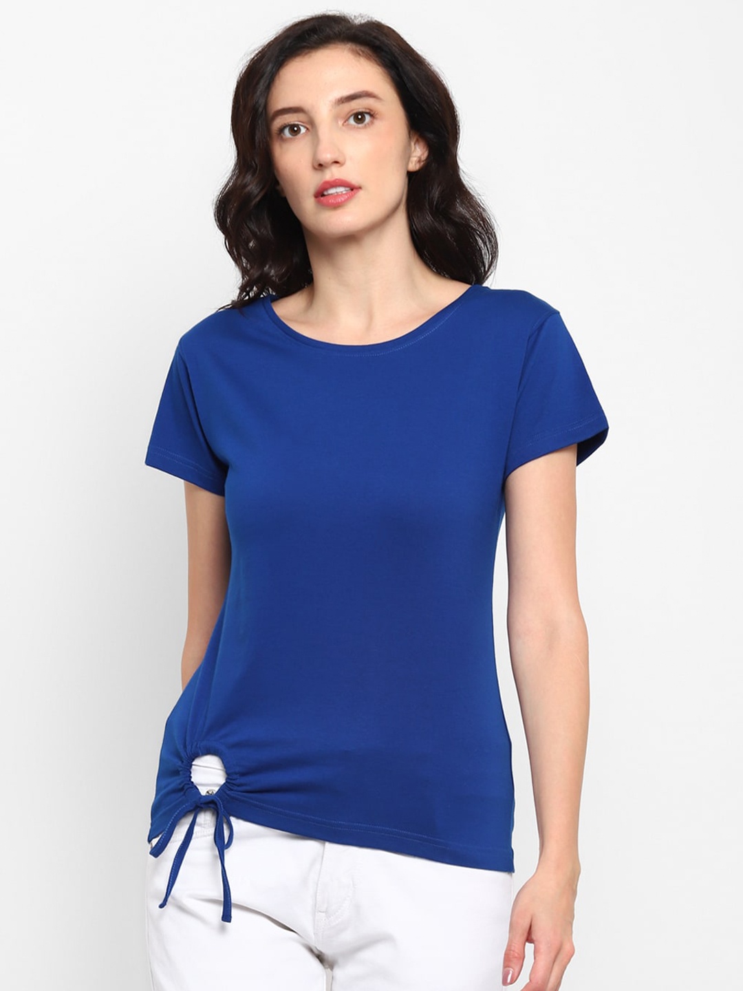 

appulse Women Cotton T-shirt, Blue