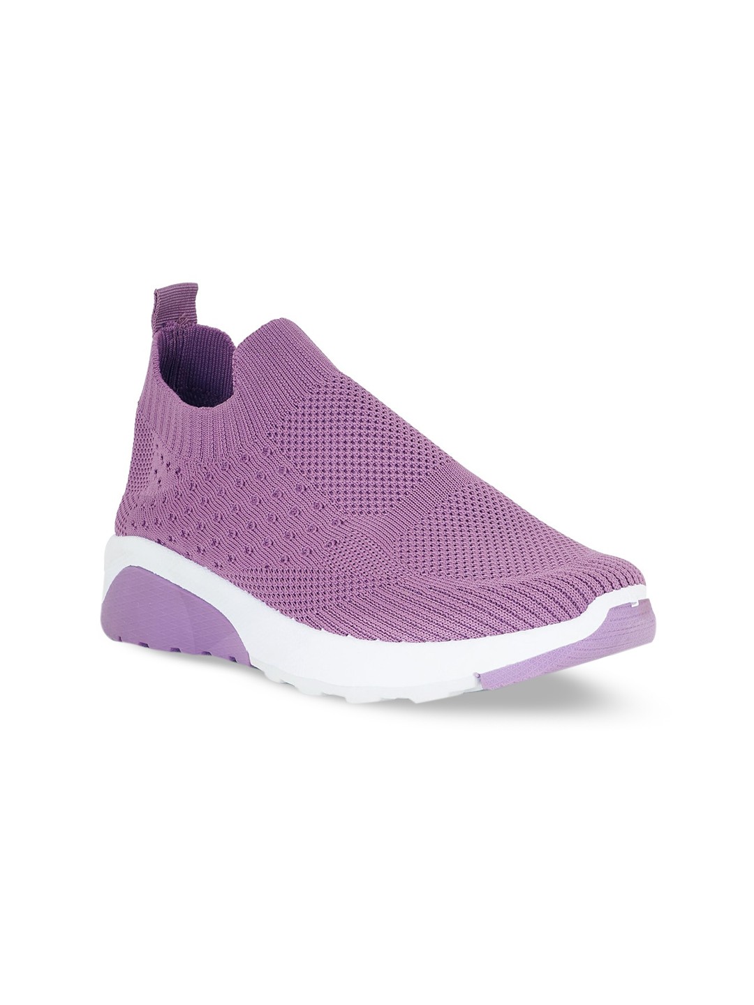

Carlton London sports Women Woven Design Slip-On Sneakers, Purple