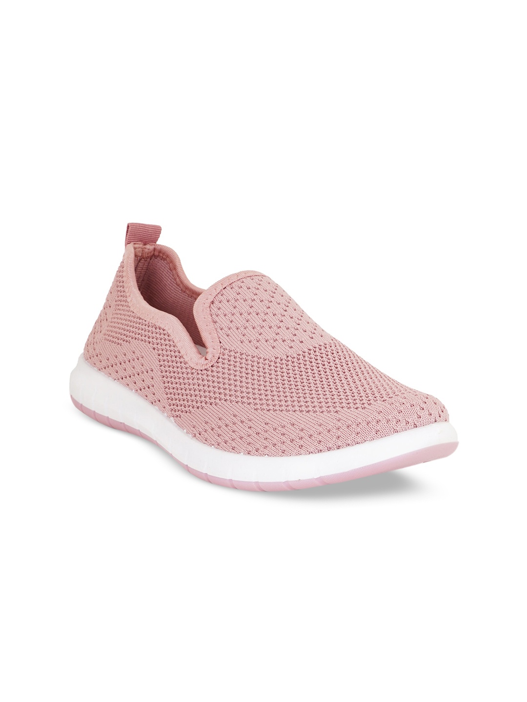 

Carlton London sports Women Woven Design Slip-On Sneakers, Pink