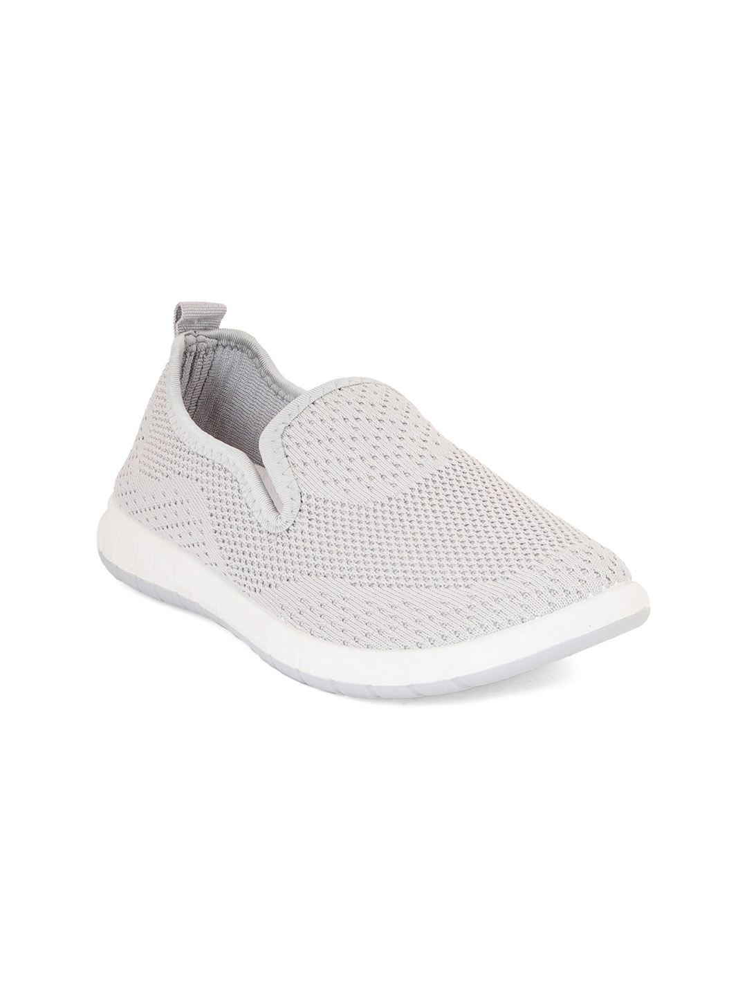 

Carlton London sports Women Woven Design Slip-On Sneakers, Grey