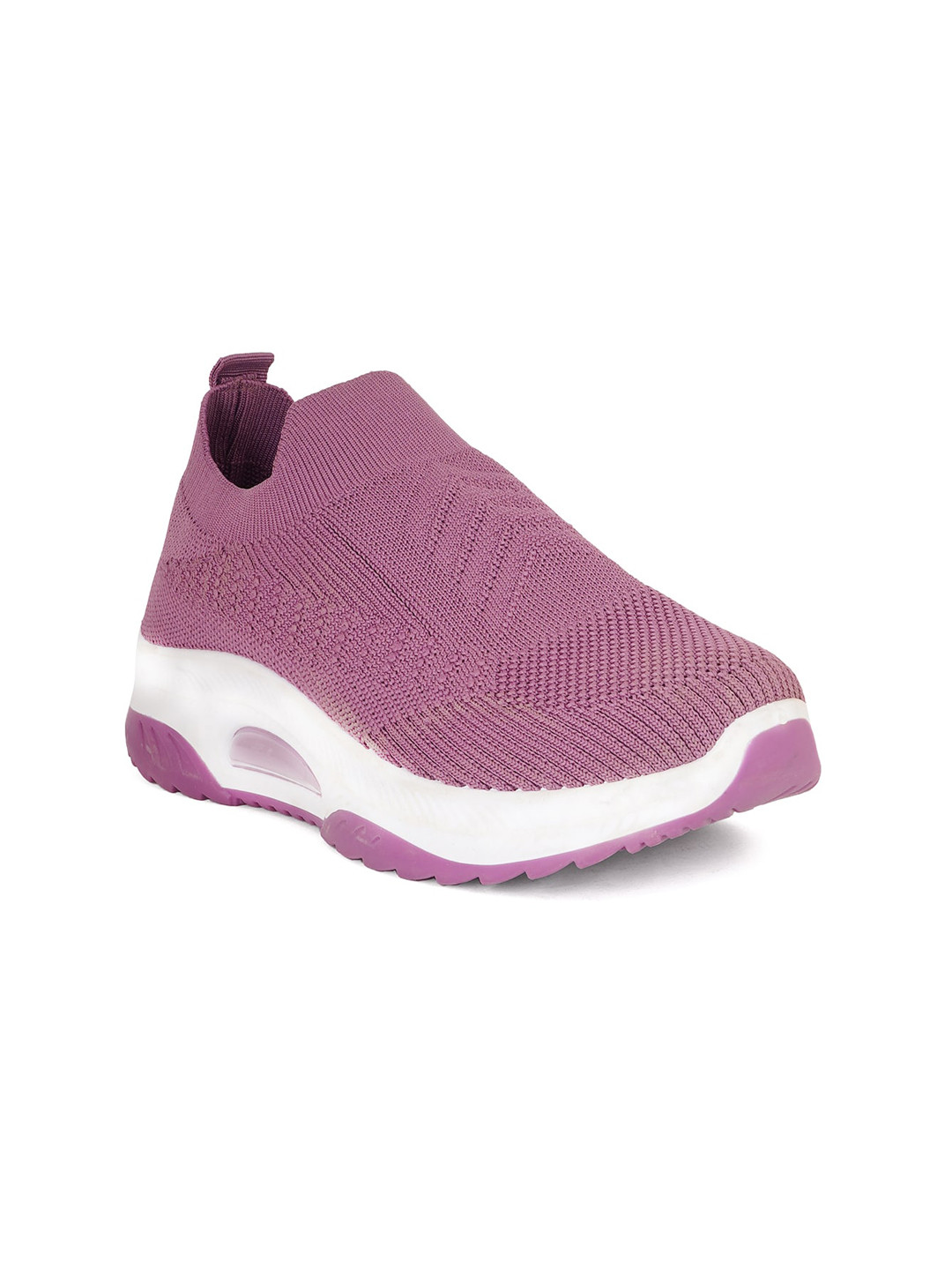 

Carlton London sports Women Woven Design Slip-On Sneakers, Purple