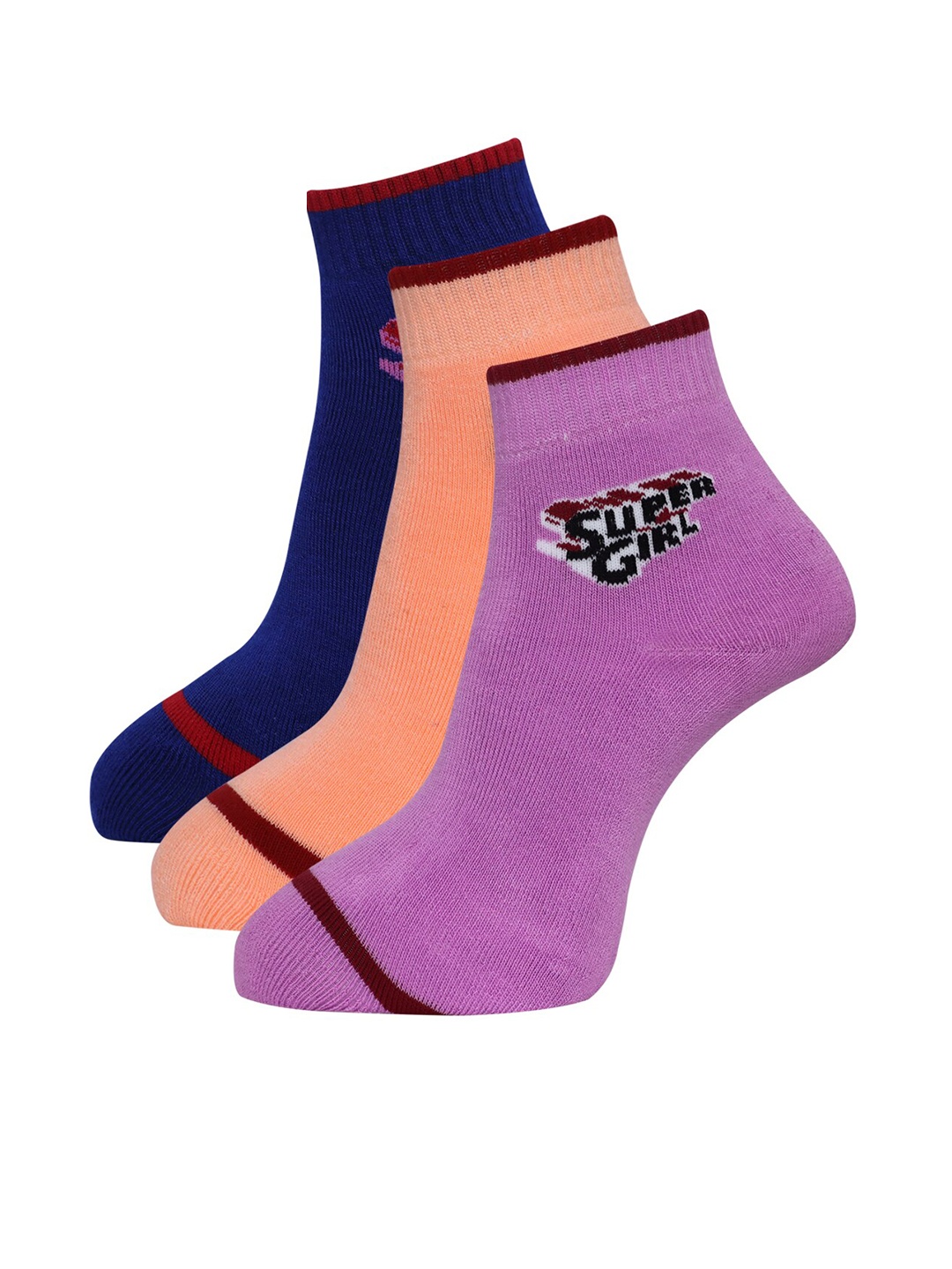 

Dollar Socks Women Pack of 3 Assorted Ankle Length Socks