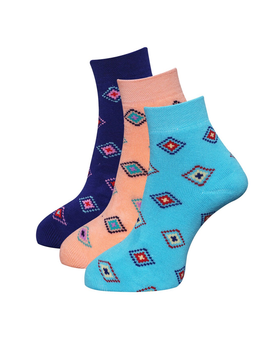 

Dollar Socks Women Pack Of 3 Assorted Ankle-Length Socks