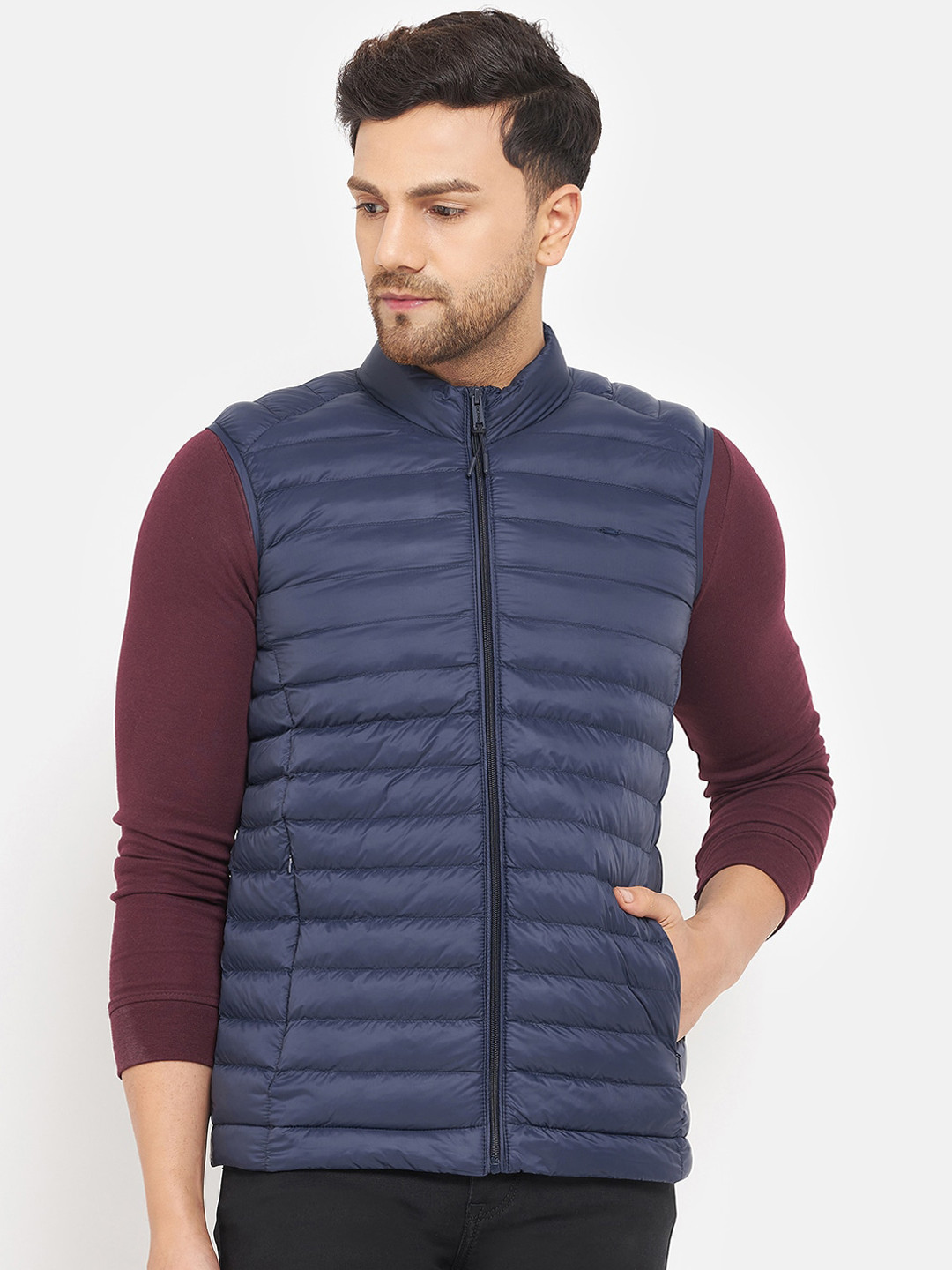

Okane Men Lightweight Padded Jacket, Navy blue