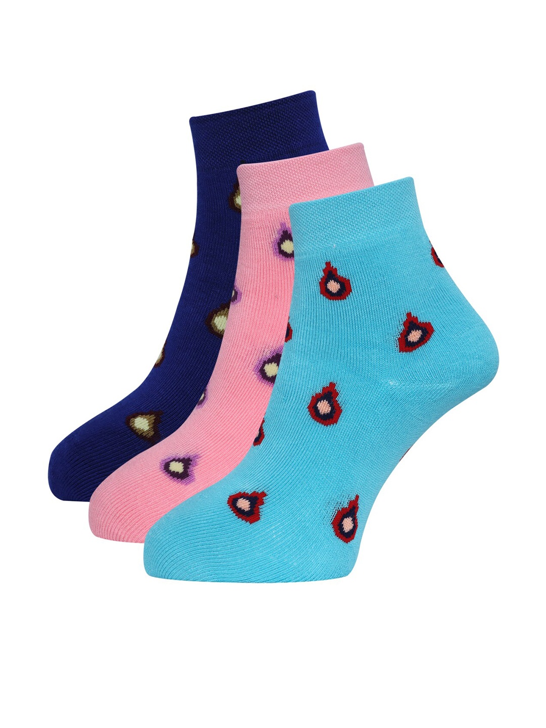 

Dollar Socks Women Pack of 3 Assorted Patterned Socks