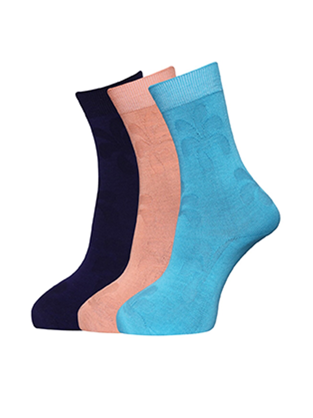 

Dollar Socks Women Pack Of 3 Assorted Woolen Calf-Length Socks