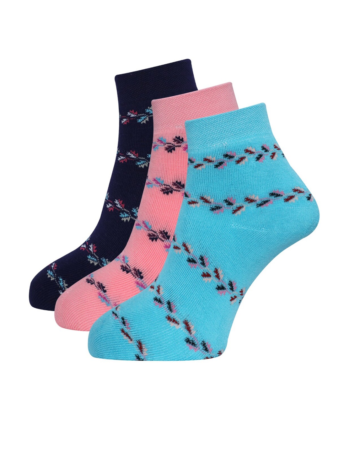 

Dollar Socks Women Pack Of 3 Assorted Ankle-Length Woolen Socks