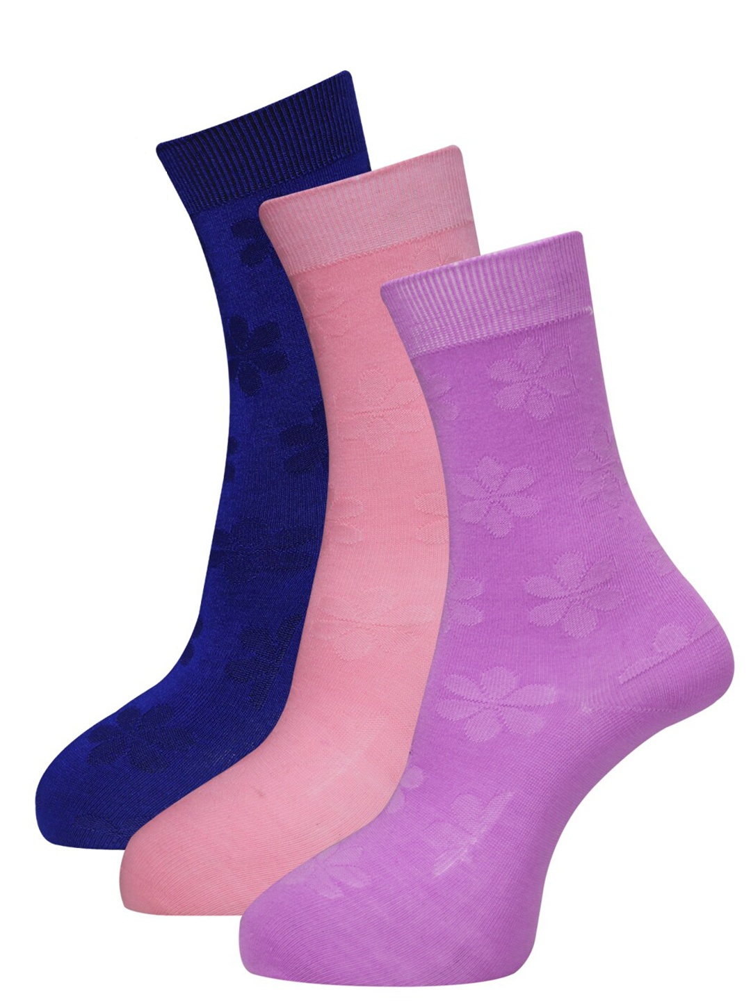 

Dollar Socks Women Pack of 3 Assorted Calf-Length Socks