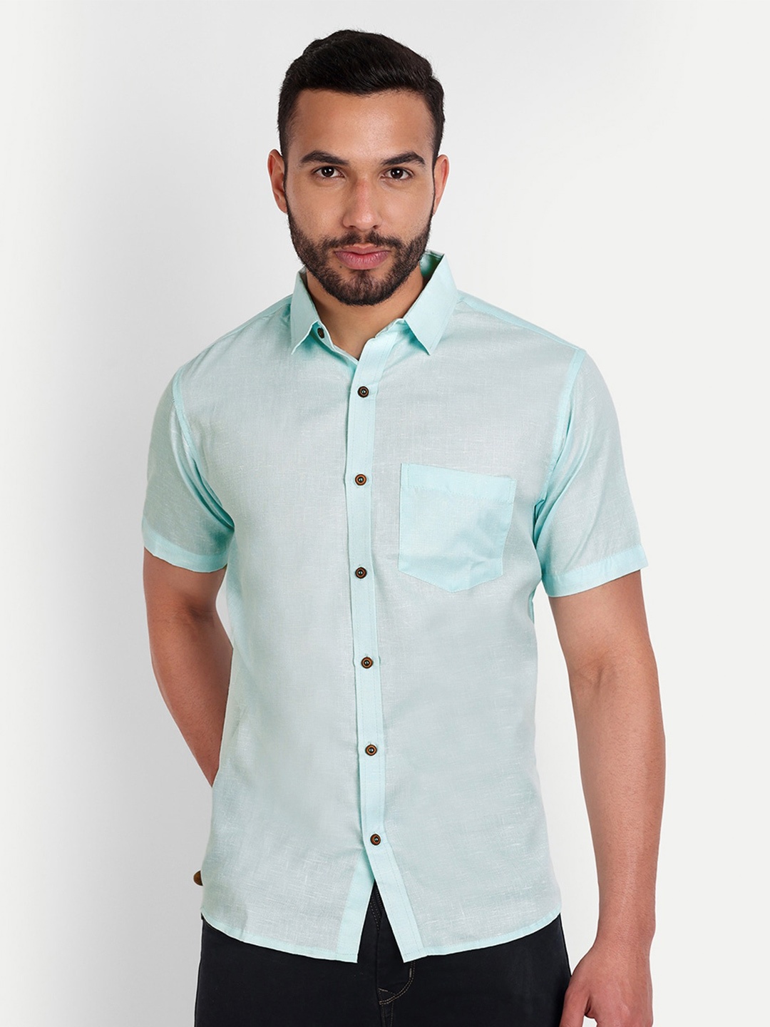 

SHIRA 24 Men Standard Casual Shirt, Blue