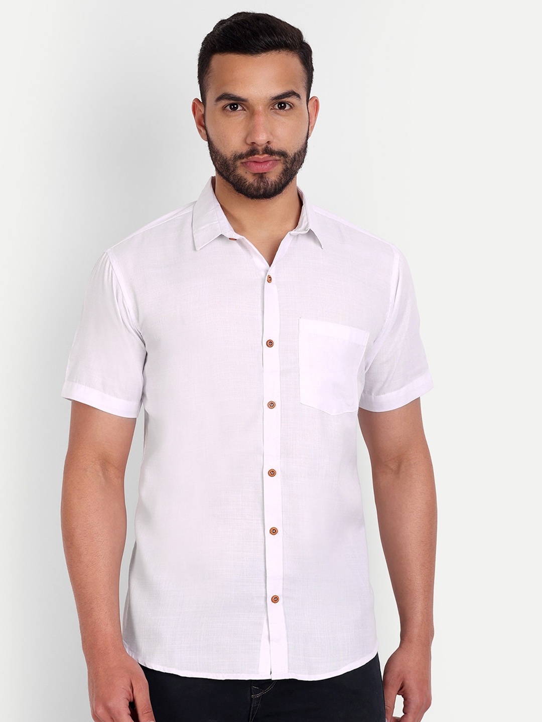 

SHIRA 24 Men Standard Casual Shirt, White