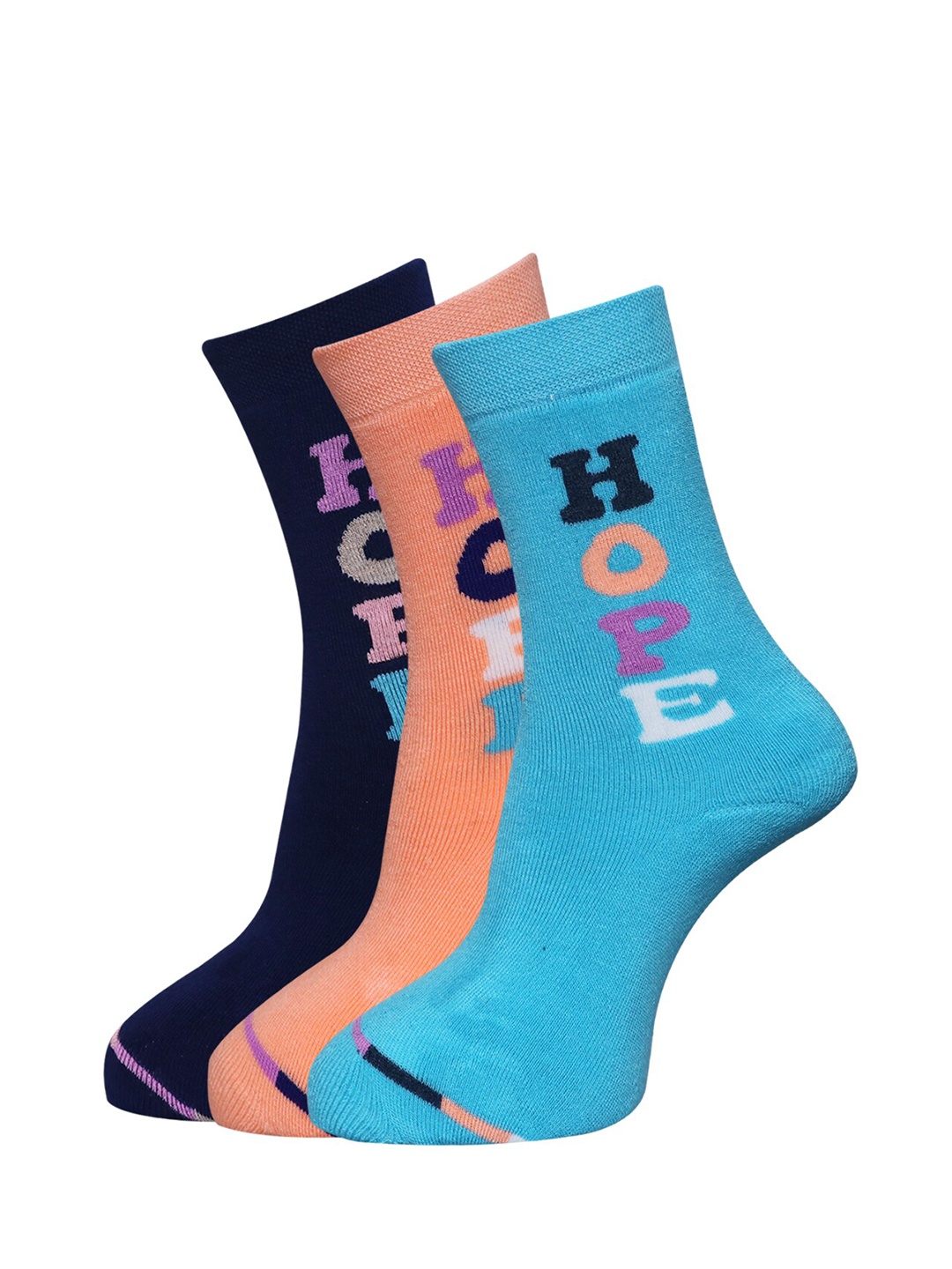 

Dollar Socks Women Pack Of 3 Assorted Calf-Length Socks