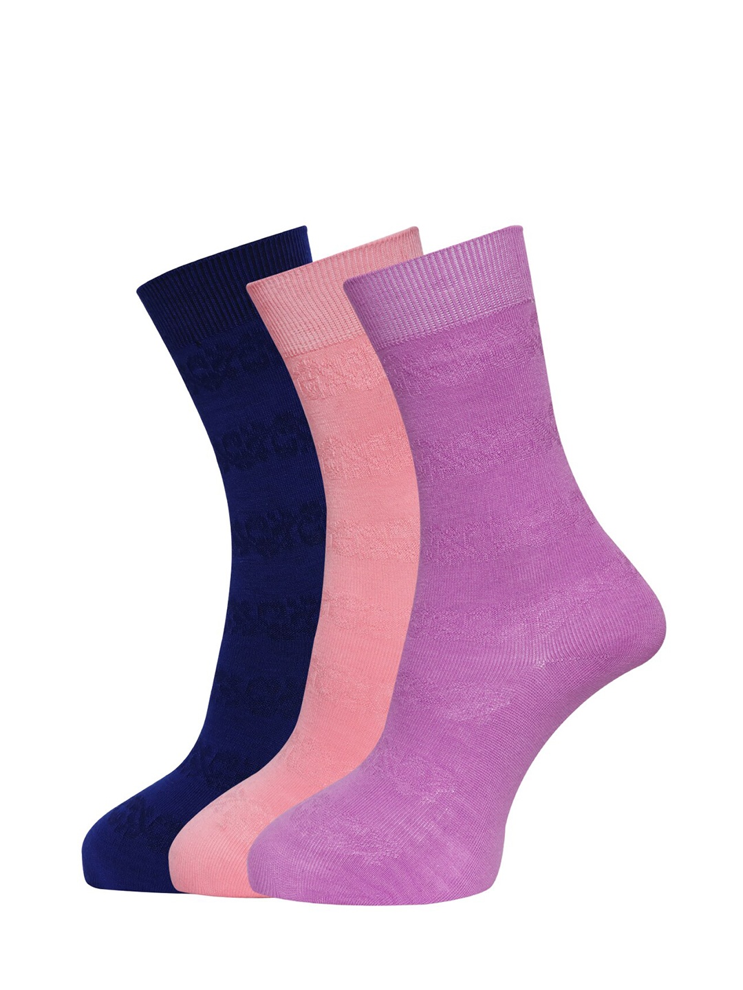 

Dollar Socks Women Pack Of 3 Assorted Calf-Length Socks