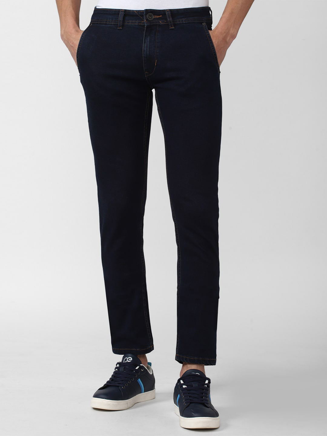 

Peter England Casuals Men Skinny Fit Jeans, Navy blue