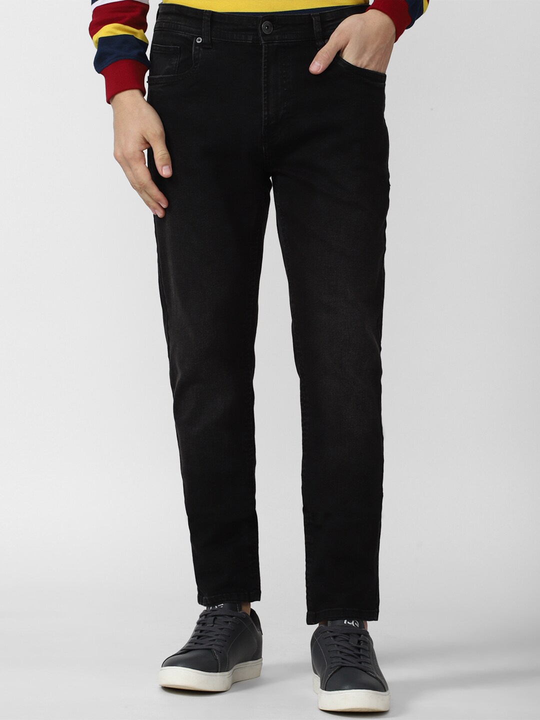 

Peter England Casuals Men Cotton Skinny Fit Jeans, Black