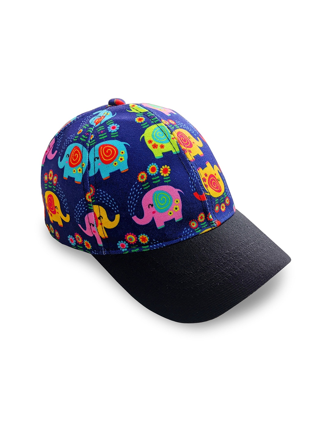 

Knotyy Unisex Navy Blue & Red Printed Snapback Cap