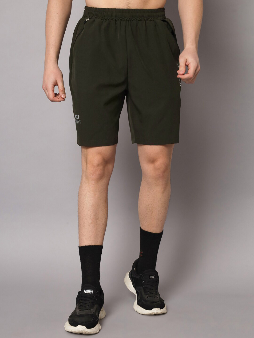 

Masch Sports Men Training or Gym Sports Shorts, Olive