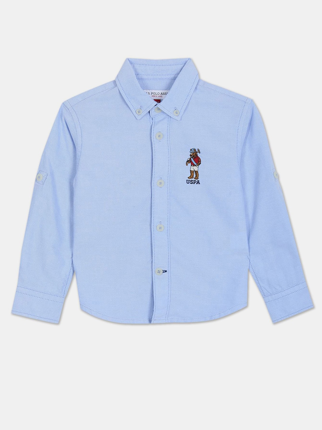 

U.S. Polo Assn. Kids Boys Casual Pure Cotton Shirt, Blue