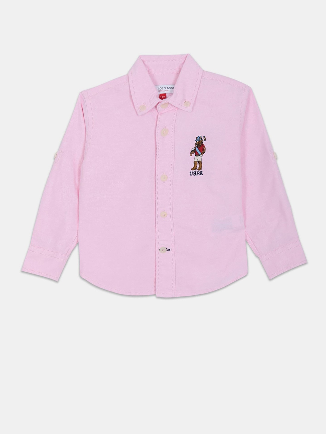 

U.S. Polo Assn. Kids Boys Casual Pure Cotton Shirt, Pink