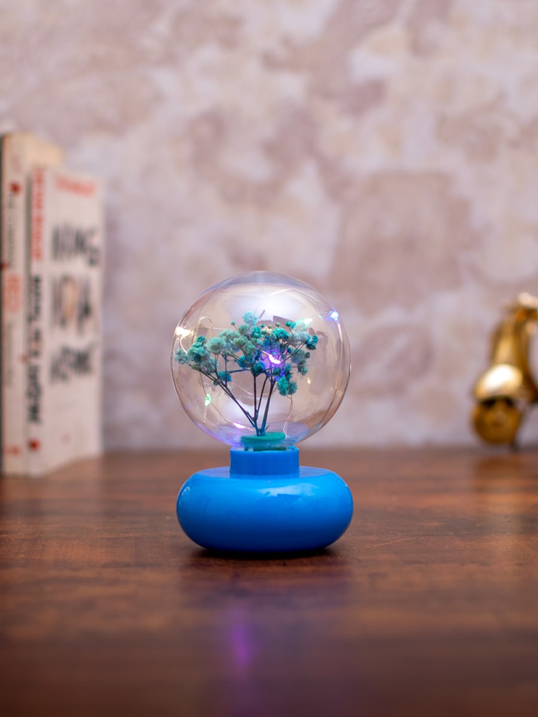 

StatueStudio Blue Tree In Decorative Dome LED Showpieces