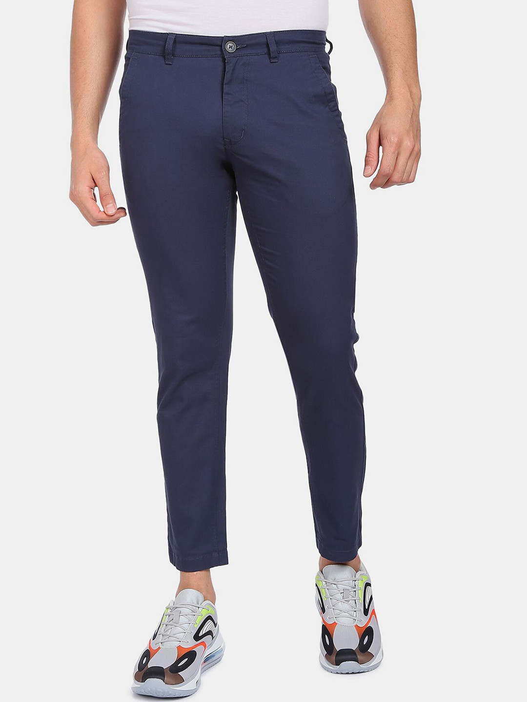 

Flying Machine Super Slim Fit Cross Pocket Chinos, Blue