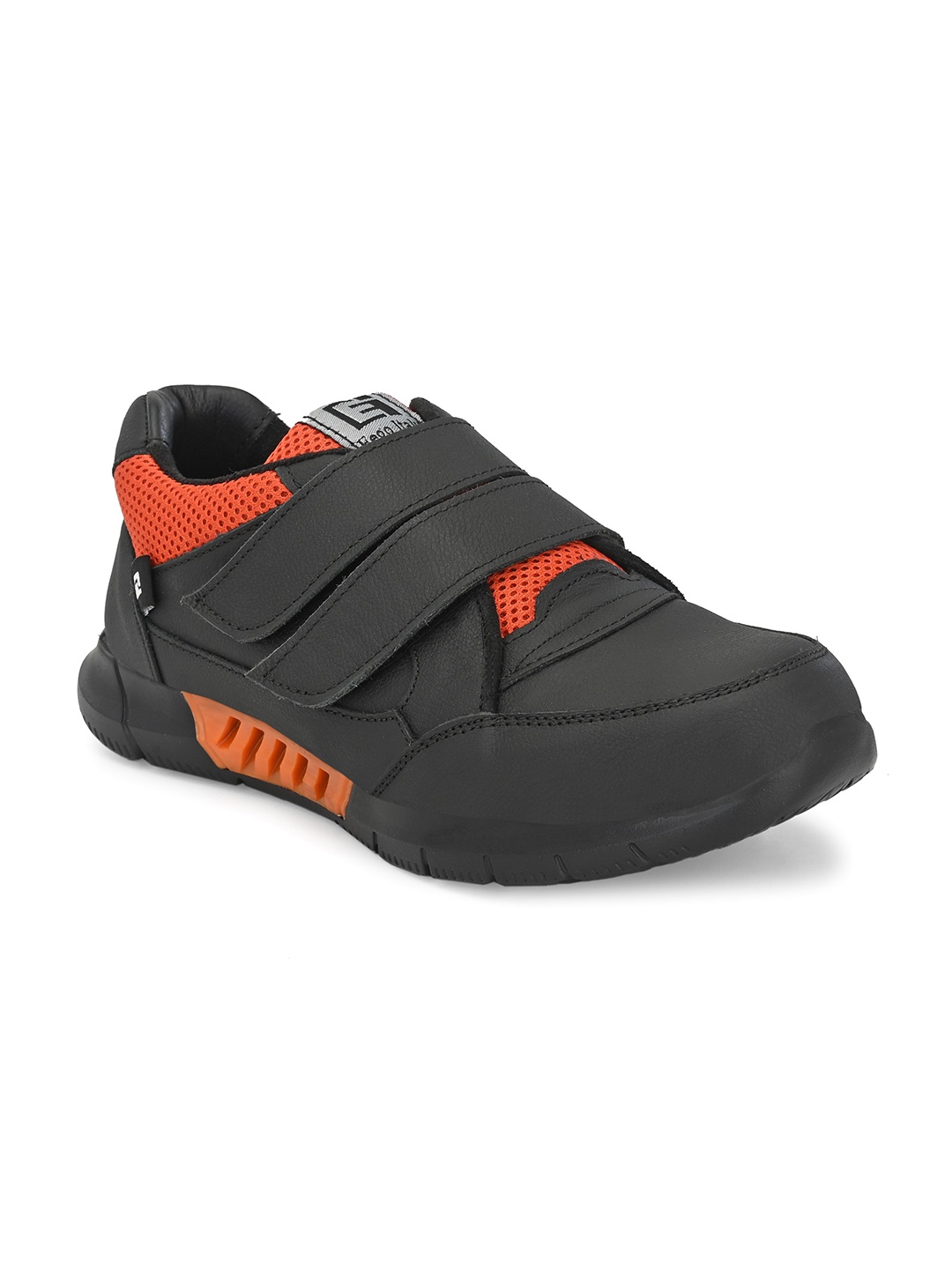 

Eego Italy Men Leather Trekking Non-Marking Sports Shoes, Orange