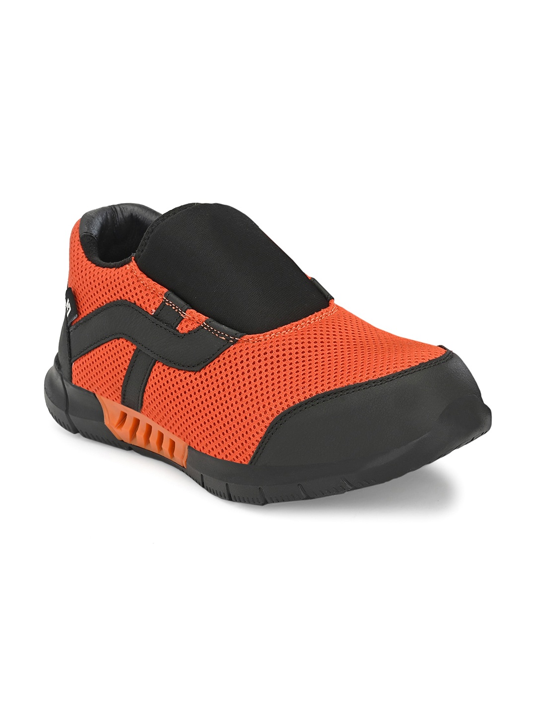 

Eego Italy Men Leather Trekking Non-Marking Shoes, Orange