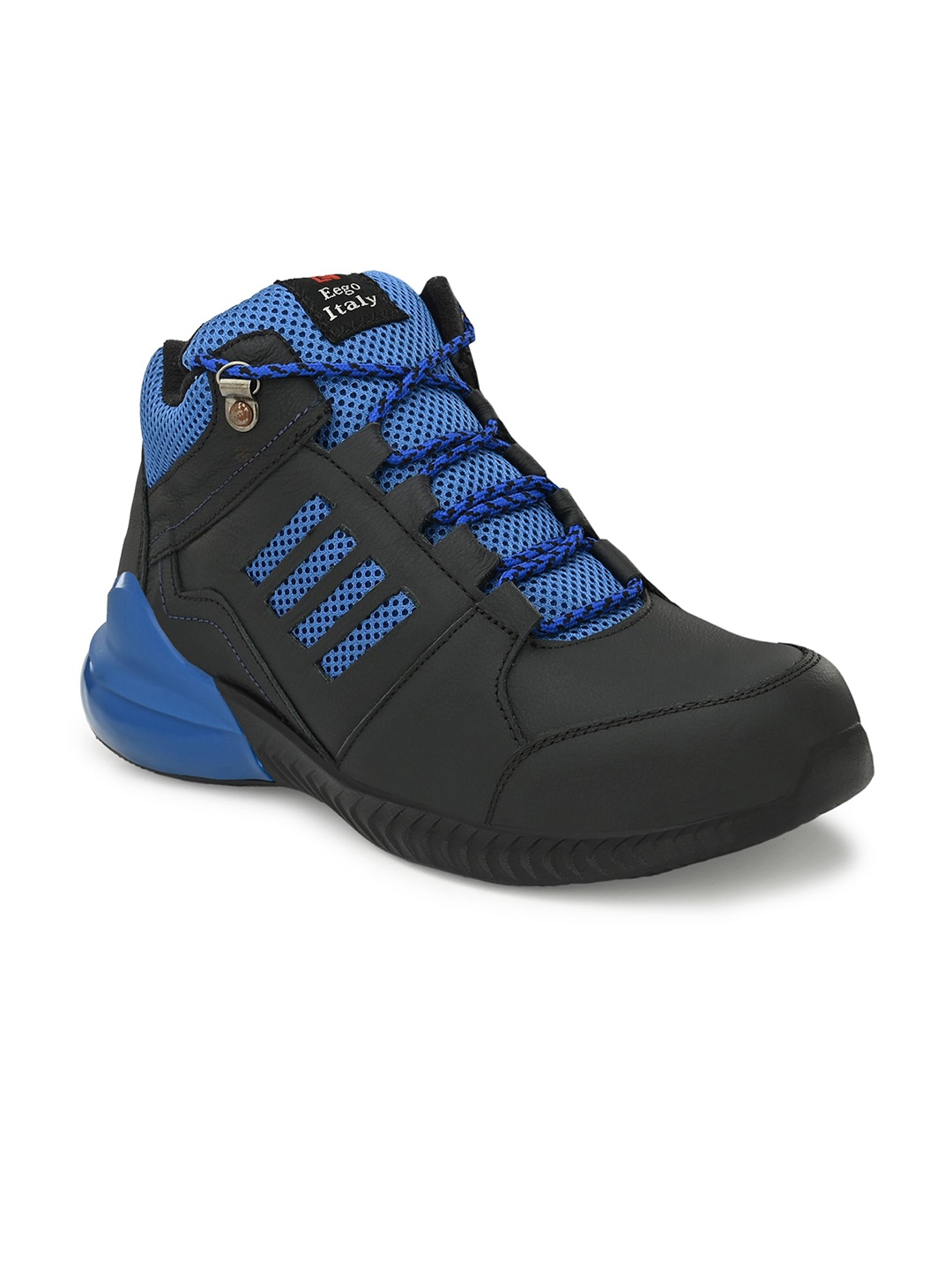 

Eego Italy Men Leather Trekking Shoes WW_103_BLUE, Black