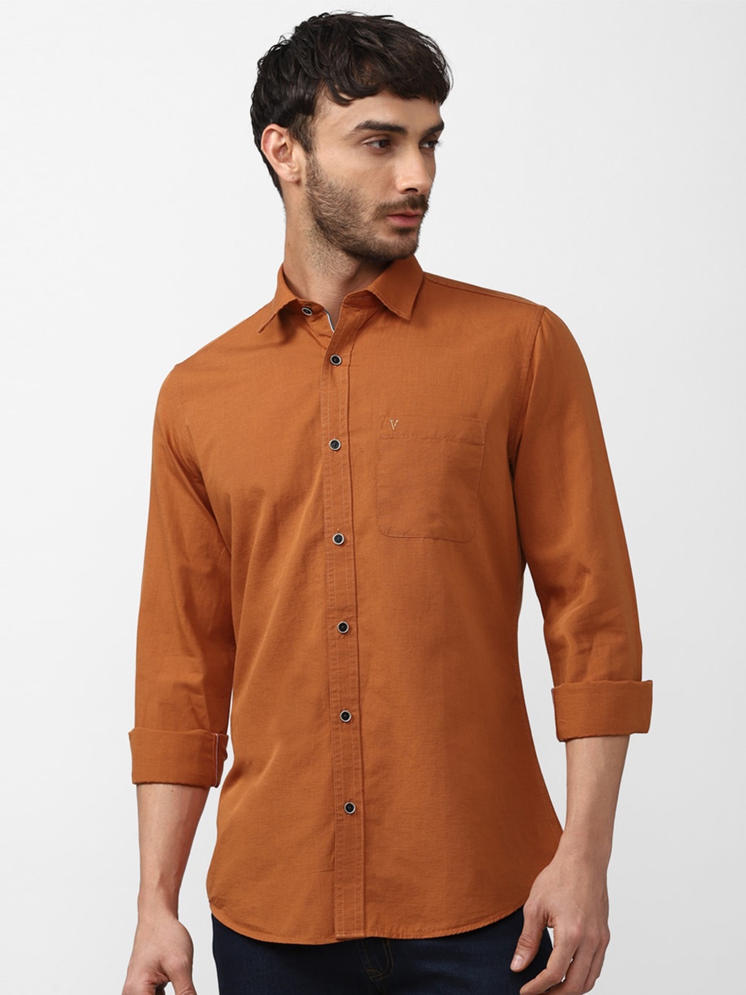 

Van Heusen Sport Men Slim Fit Casual Shirt, Orange
