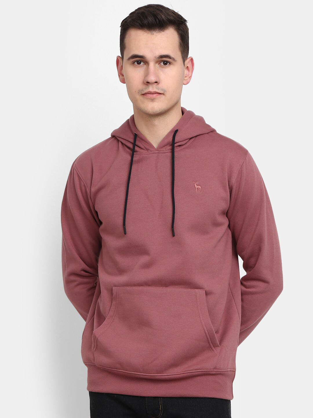 

V-Mart Men Hooded Fleece Sweatshirt, Brown