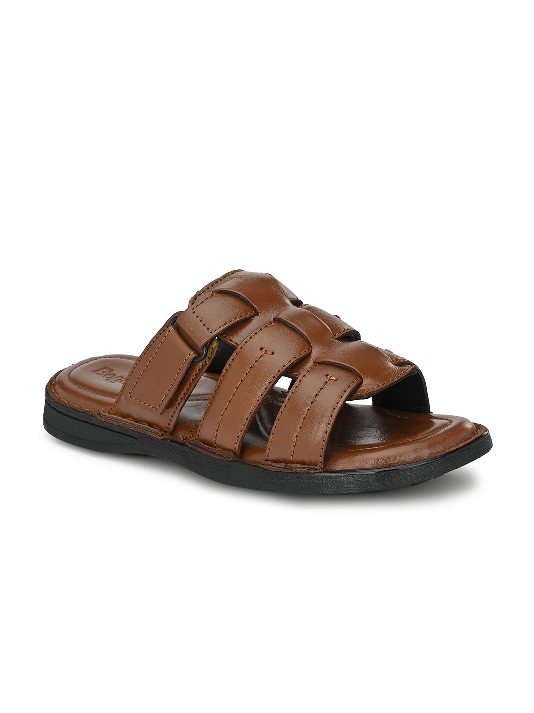 

Eego Italy Men Leather Comfort Sandals, Brown