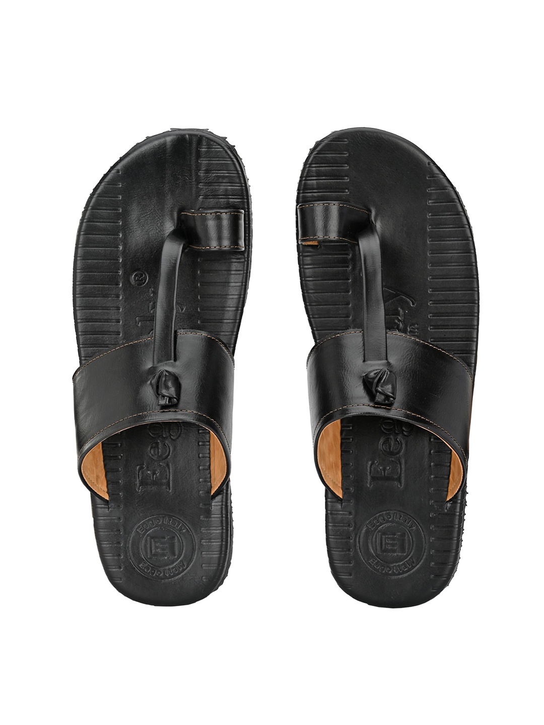 

Eego Italy Men Plus Size Light Weight Comfort Sandals, Black