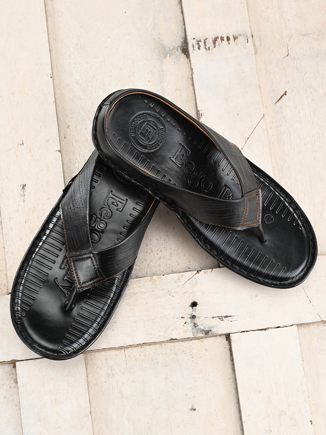 

Eego Italy Men Comfort Sandals, Black