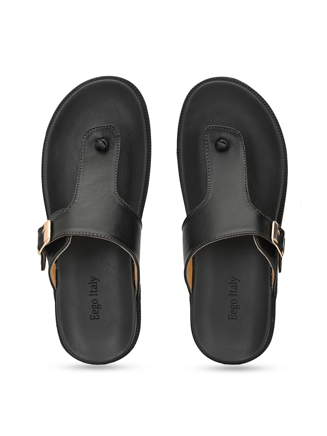 

Eego Italy Men Black Comfort Sandals