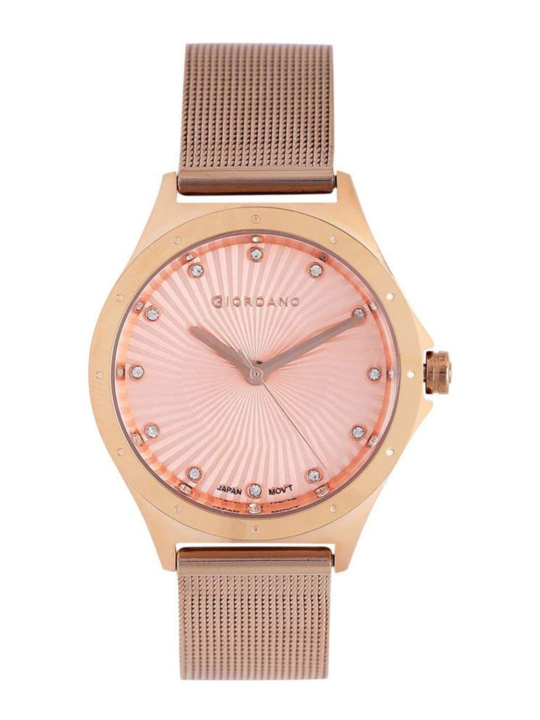 

GIORDANO Women Metal Straps Analogue Watch GD-2045-22, Rose gold