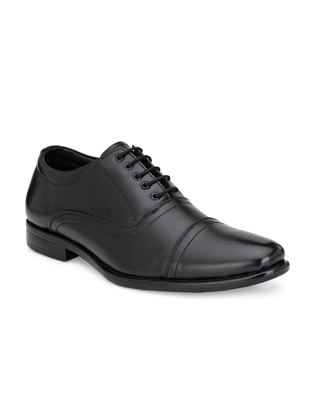 

Eego Italy Men Genuine Leather Formal Oxford Shoes, Black